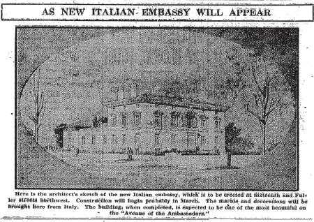 Proposed Italian Embassy